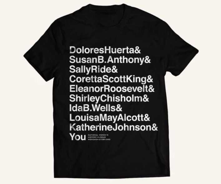 Political gifts for women: Women revolutionaries tee from the Women's History Museum