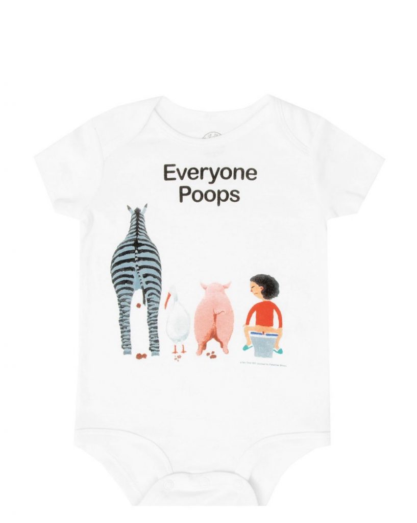 Funny baby gifts: Taro Gomi Everyone Poops onesie