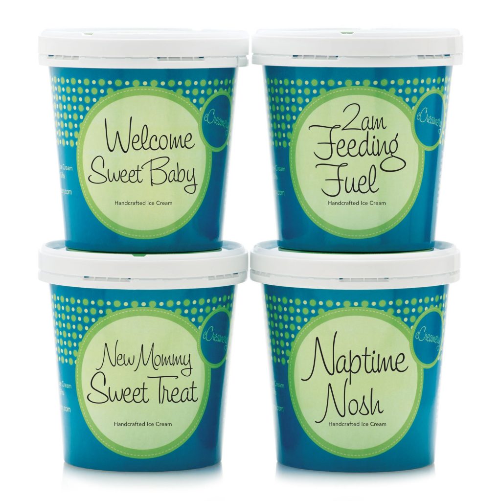 Unique baby gifts: The ecreamery new baby collection of gourmet ice creams delivered nationwide
