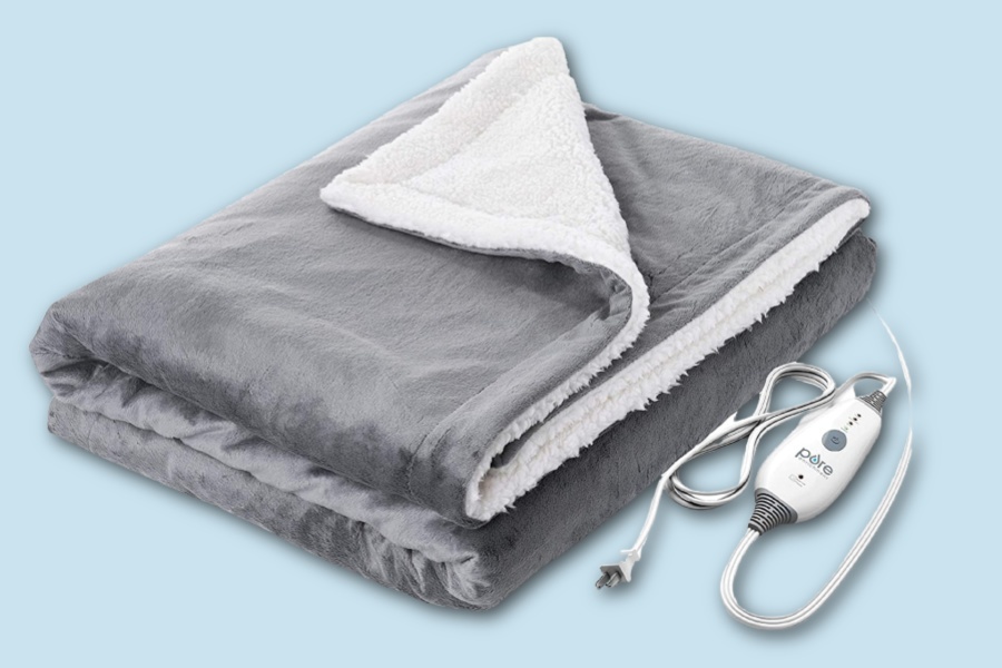 You can pry this heated, weighted blanket from my not-at-all-cold, dead hands