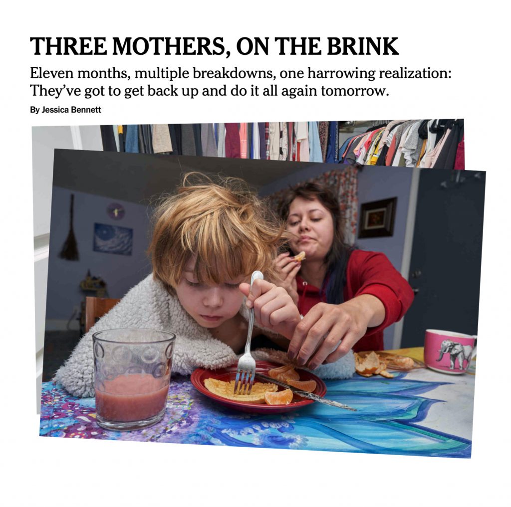 Three Mothers On the Brink: Must-ready NY Times feature about Covid impacting working moms, by Jessica Bennett