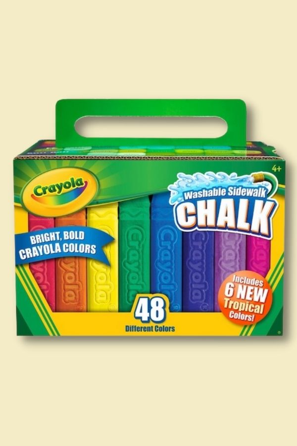 Pick up a new carton of chalk from the drugstore for Easter