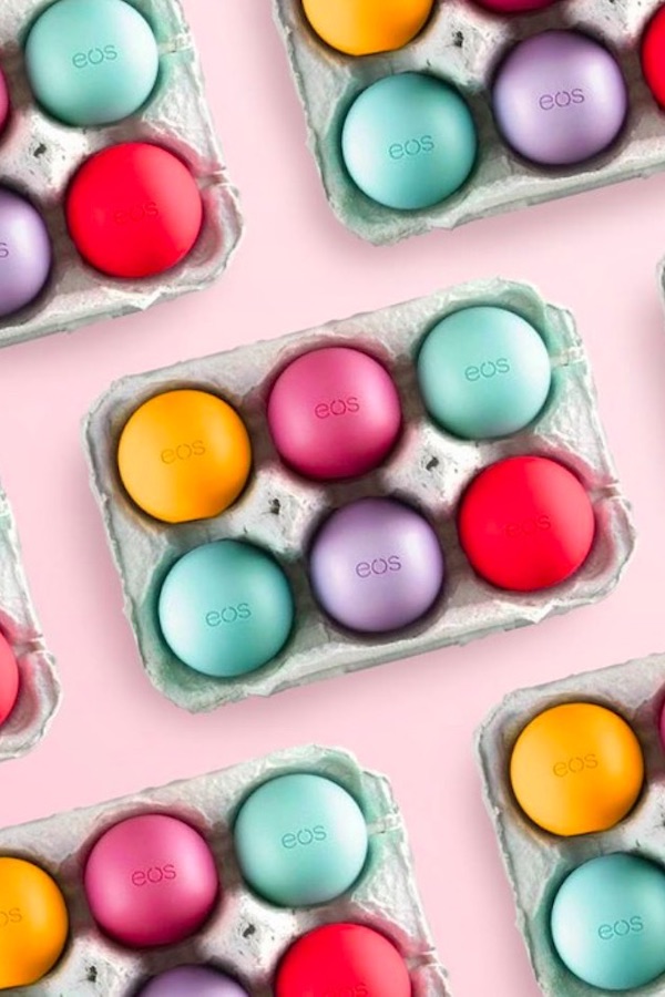 EOS lip balm make the cutest egg-shaped Easter basket gifts you can find at your drugstore