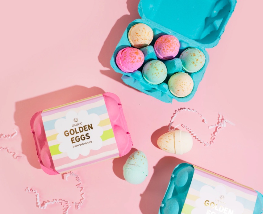 Musee Bath golden eggs bath bombs for your teen's Easter gift