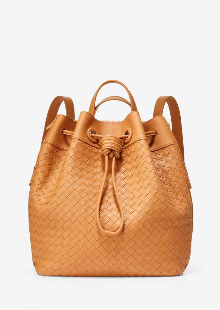 Cute summer backpacks: This Cole Haan woven drawstring backpack is like a Botega designer bag at 1/10th the price (literally)