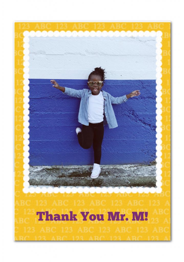 You can customize these free teacher appreciation week ecards with your own photos