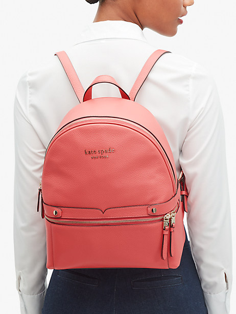 Cute summer backpacks: Kate Spade's medium backpack in a gorgeous salmon they call peach melba