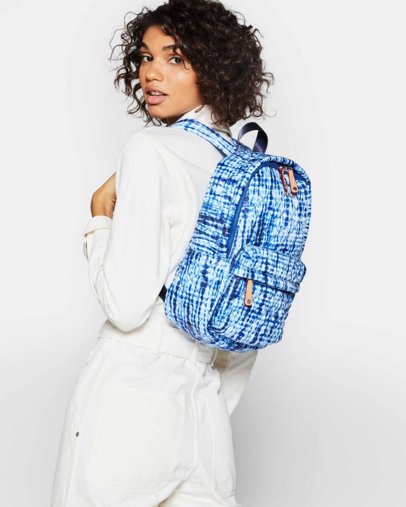 Cute backpacks for summer: The MZ Wallace shibori print city backpack