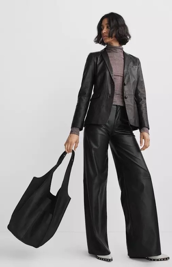 Oversized handbags for 2024: Rob & Bone Logan Leather Shopper Bag