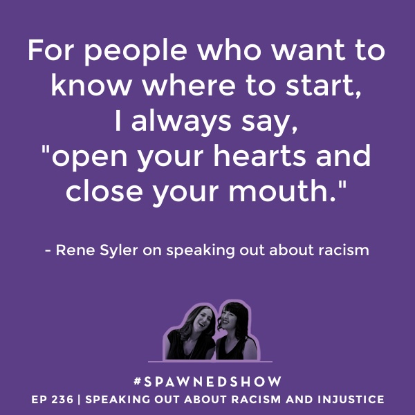 Speaking out about racism, and where to start: Guidance from Rene Syler
