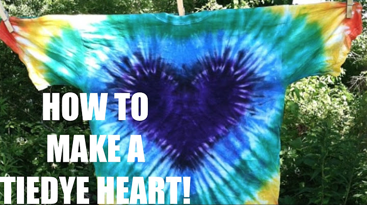 Cool tie-dye pattern tutorials: Heart tie-dye pattern at Austin Robinson