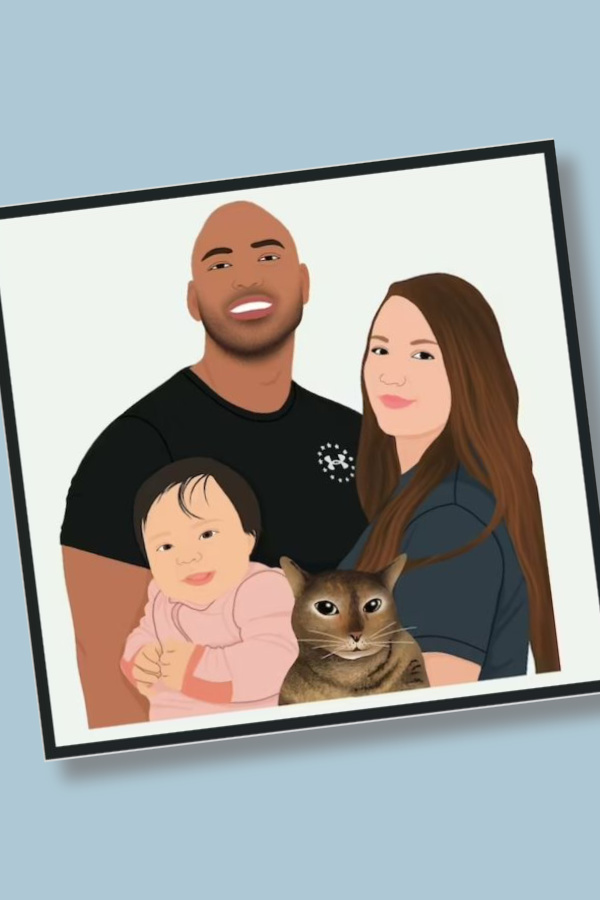Love this photo from Whitney White of Tamerswork's digital family portrait