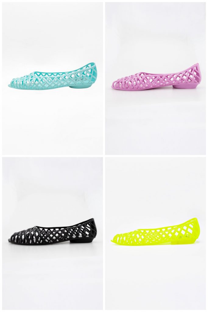 Love these Jellies flats in geometric styles for 2021 -- sized for teens and women