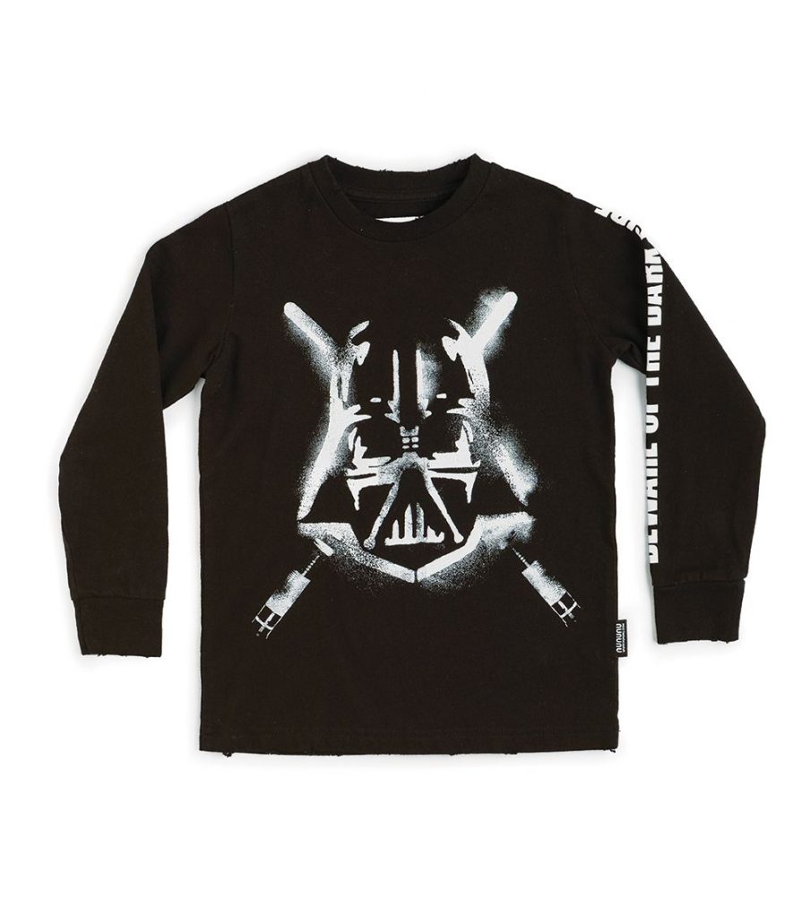 Star Wars Darth Vader graffiti style shirt for kids from Nununu, now on sale