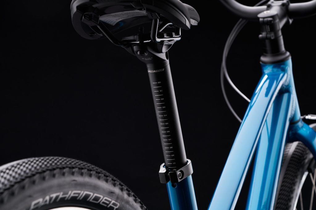 Specialized Jett Bicycle's extra-long, adjustable seat post 