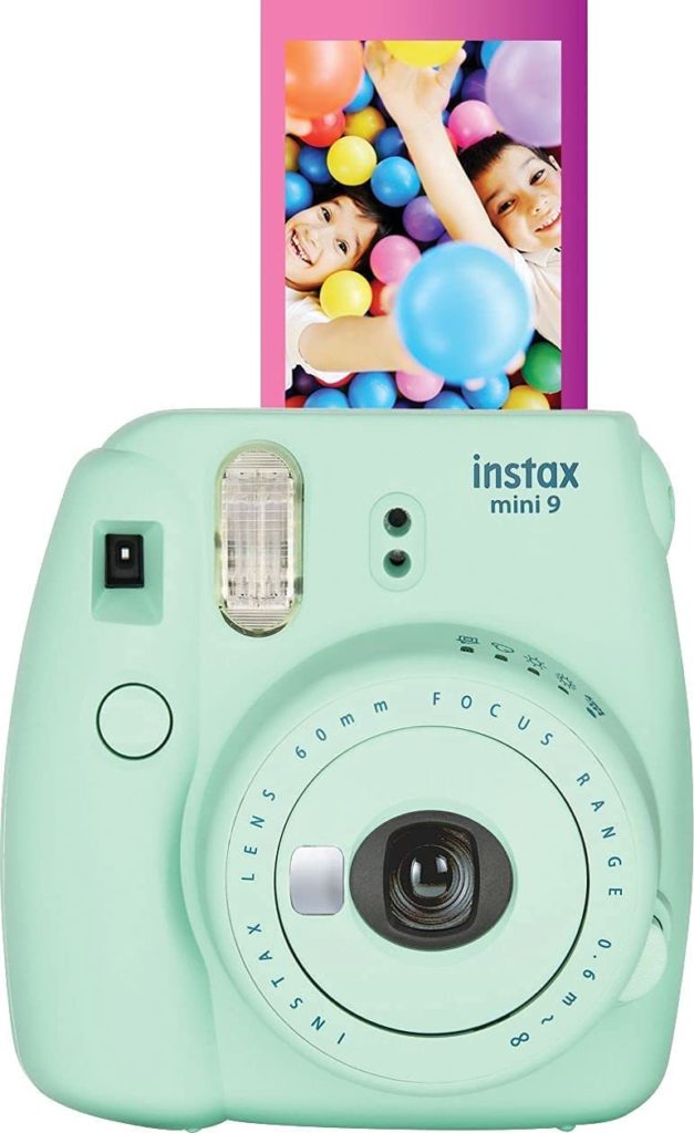 Camp care package ideas for tweens and teens: the Instax Min 9 from Fujifilm lets them have low-tech fun with instant photos