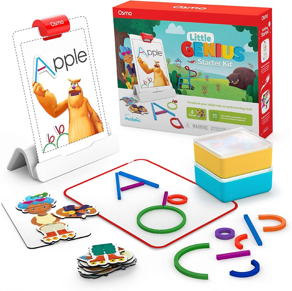 Osmo little genius starter set blends the best of offline tactile learning with what's fun about screen time