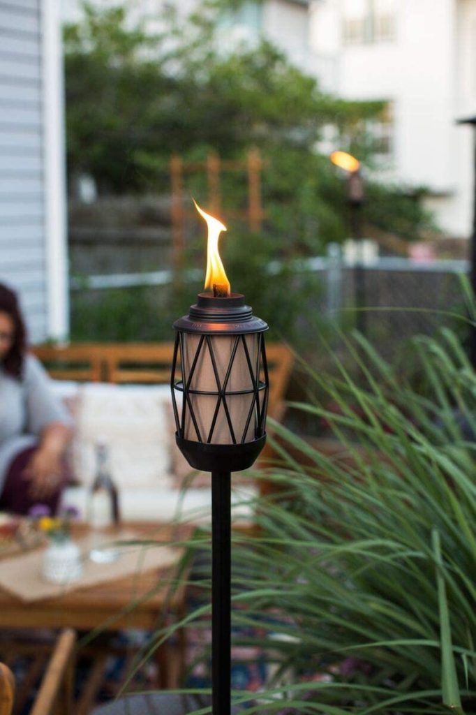 These Bightfighter backyard torches come with mosquito repellent! 