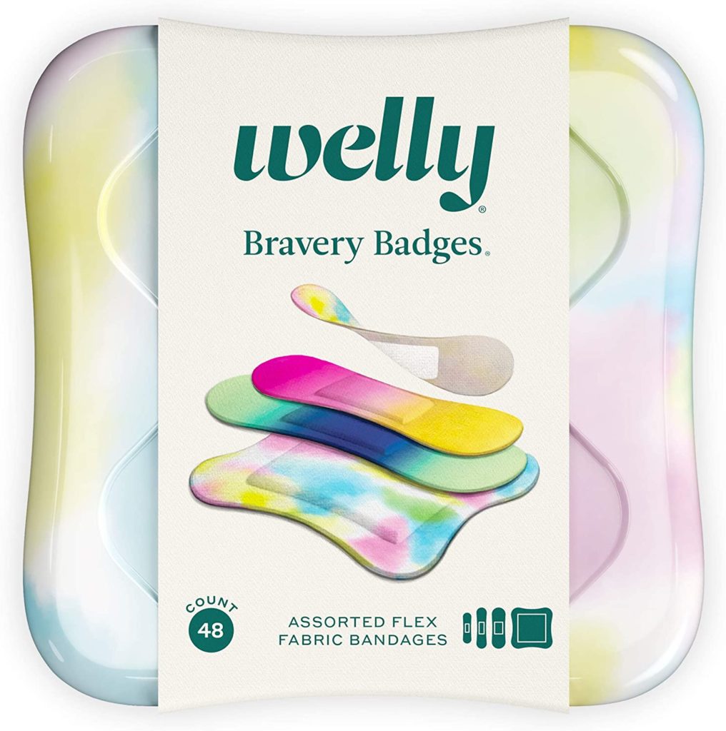 Welly's tie-dye bandages are perfect for summer camp and make a practical care package gift