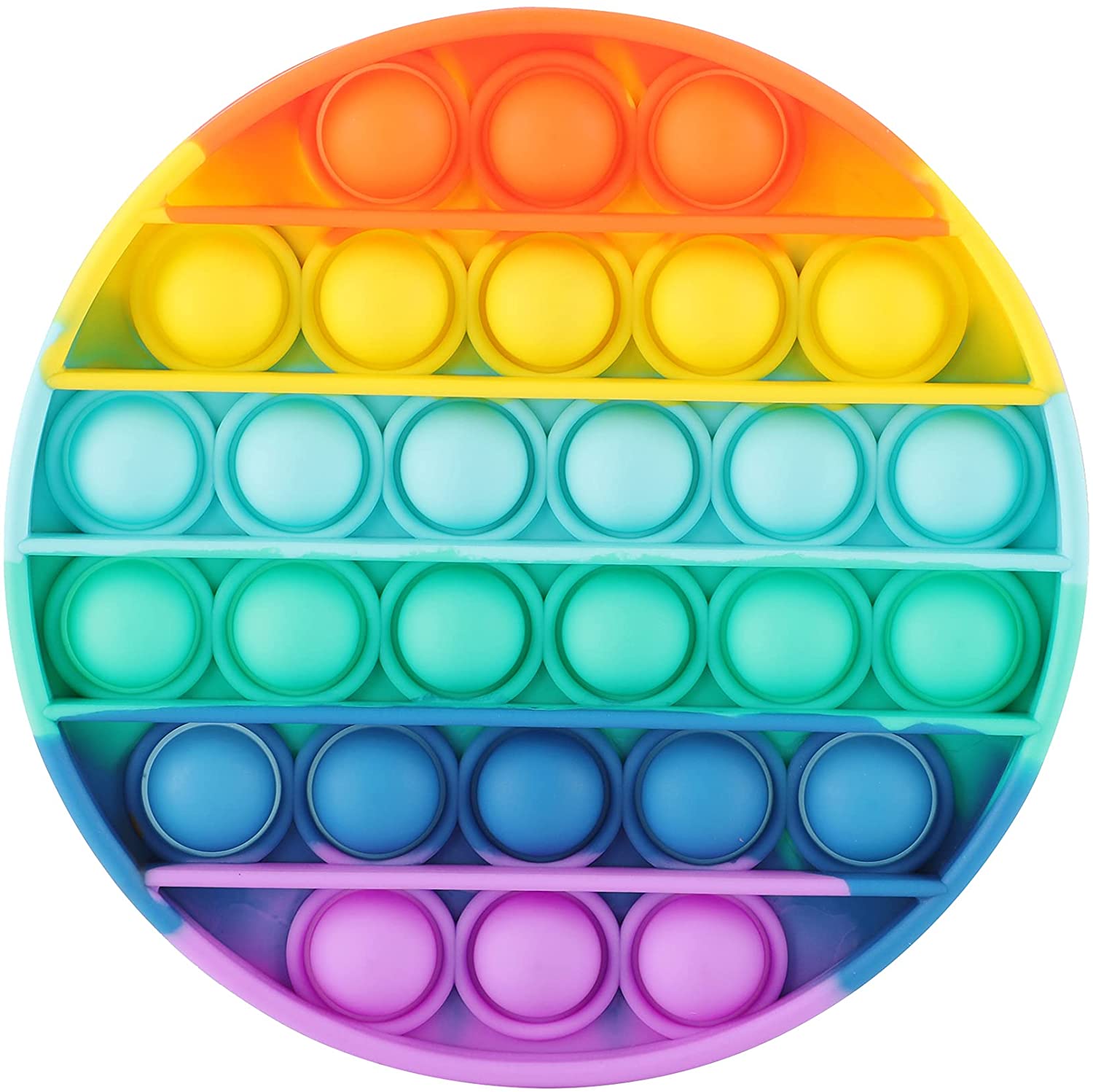 7 cool fidget toys that aren't spinners: Rainbow popper fidget toy | Amazon 