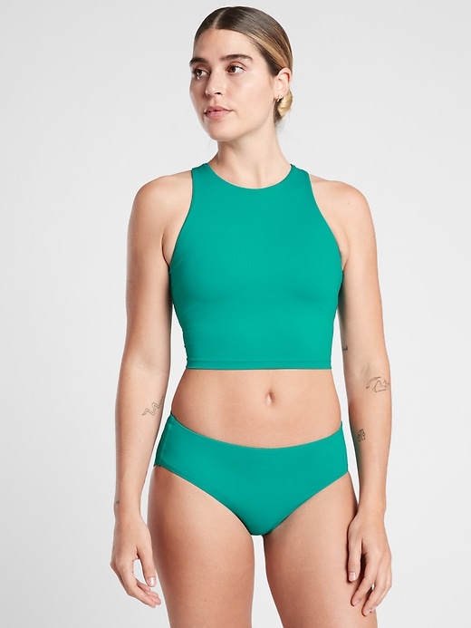 Athletic two-piece swimsuits for teens: Conscious Crop bikini at Athleta