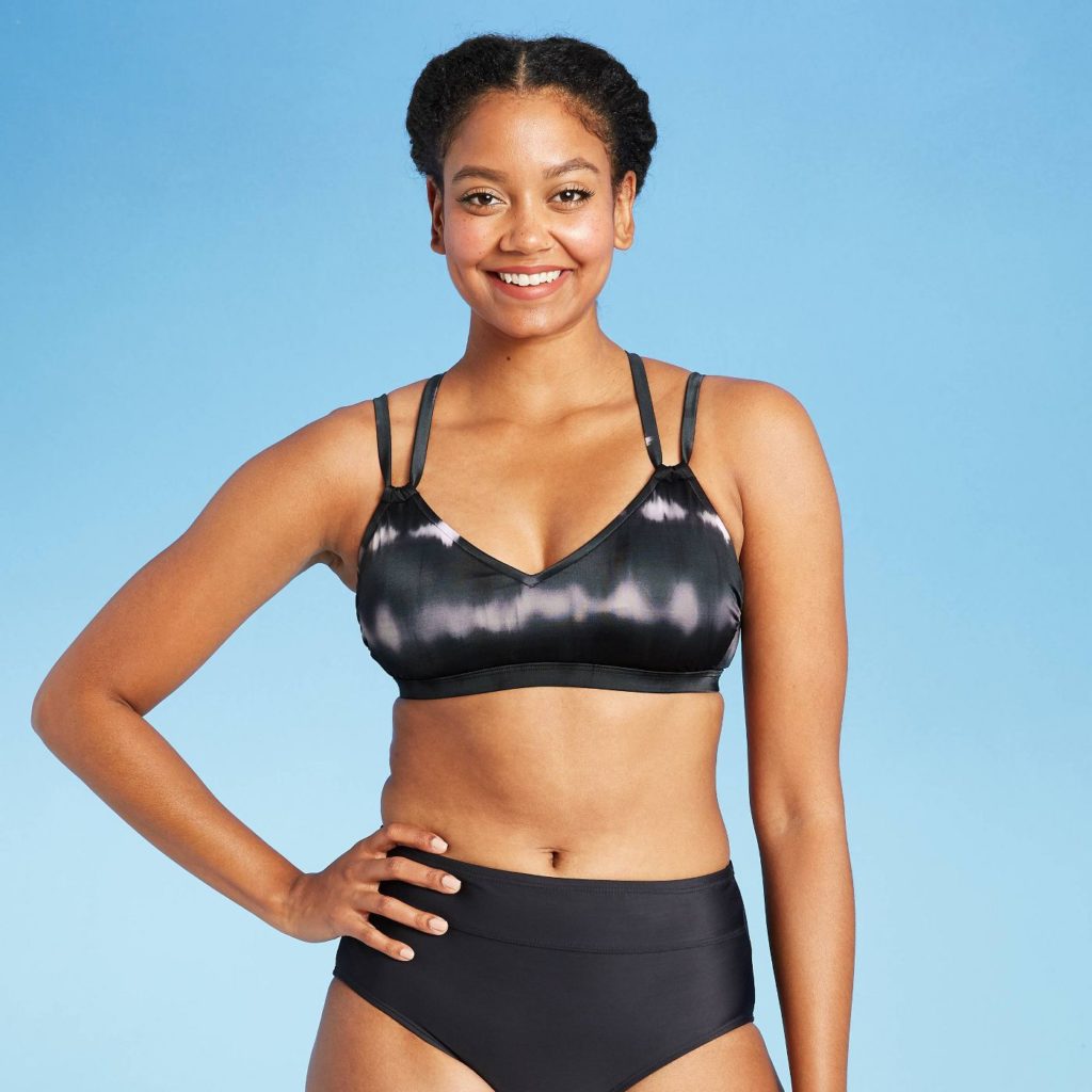 Athletic two-piece swimsuits for teens: Tie-dye bikini at Target