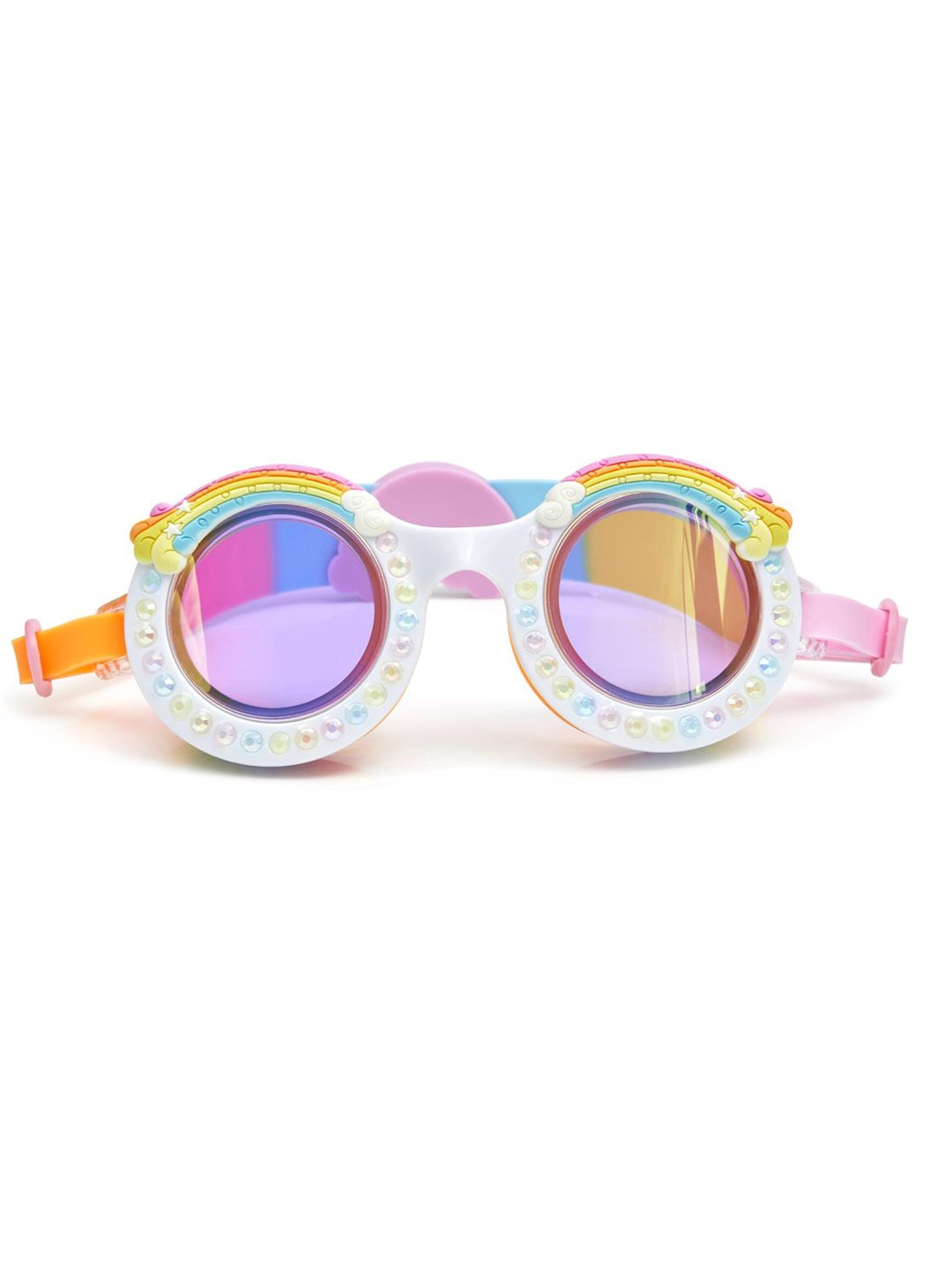Bling swim goggles for kids: Rainbow goggles at Stella Cove are like My Little Pony meets Eltton John!