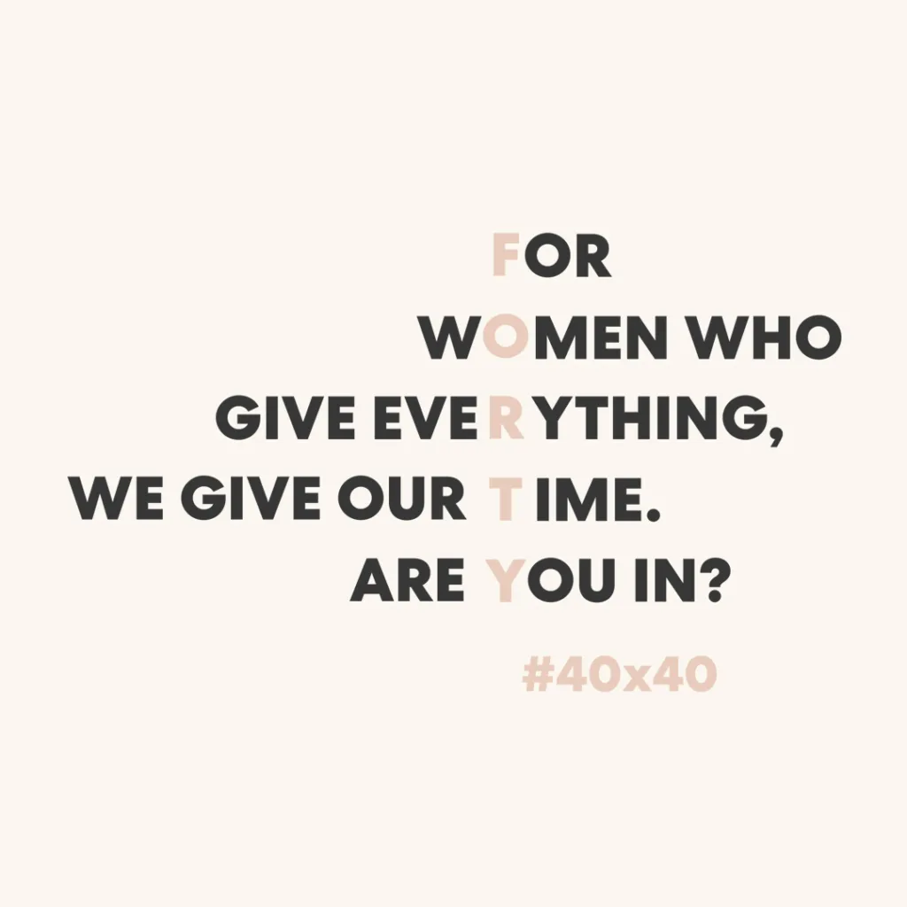 I'm offering 40 minutes of free mentoring to a woman re-entering the workforce, changing careers, or looking for a new path. Click to learn more (or participate yourself!) | #40x40 I'm offering 40 minutes of free mentoring to a woman re-entering the workforce, changing careers, or looking for a new path. Click to learn more (or participate yourself!) | #40x40