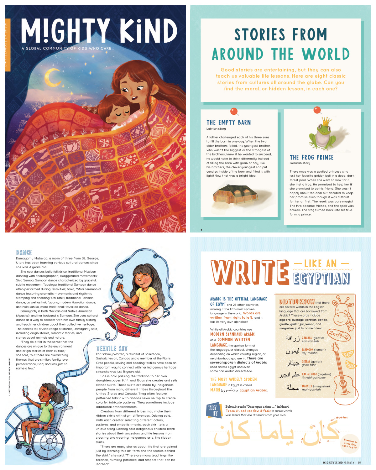 Anti-racism resources for kids: The storytelling issue of Mighty Kind magazine helps kids see life from another's perspective.