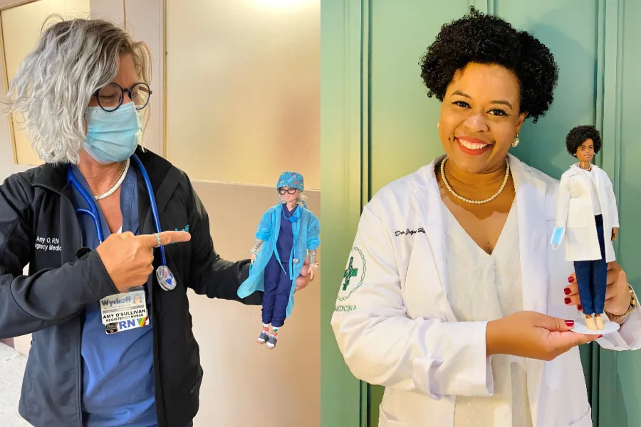 Barbie honors real-life healthcare heroes and wow, more stories like this please.