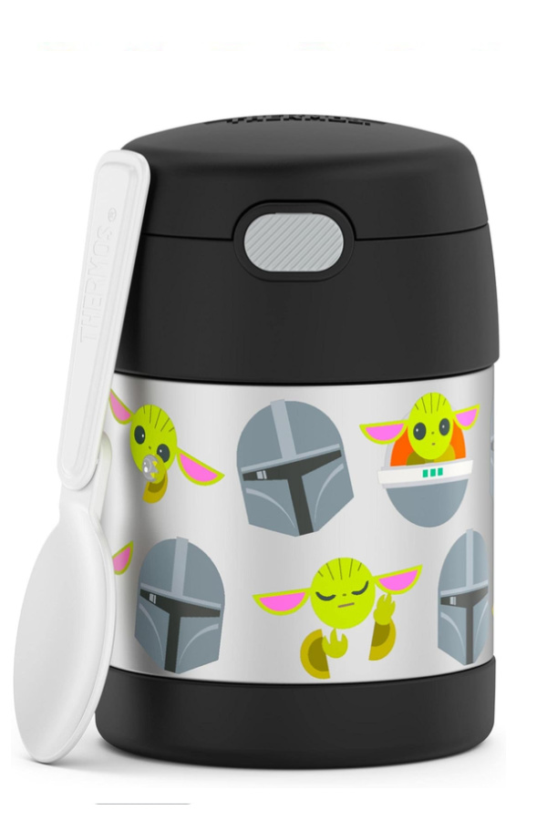 Cool back to school lunchbox accessories: Thermos insulated Mandalorian Funtainer