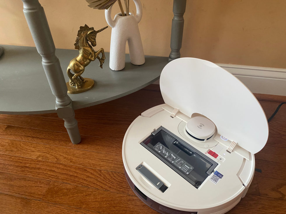 The ECOVACS Deebot N7 Vacuums and mops with the press of a button!