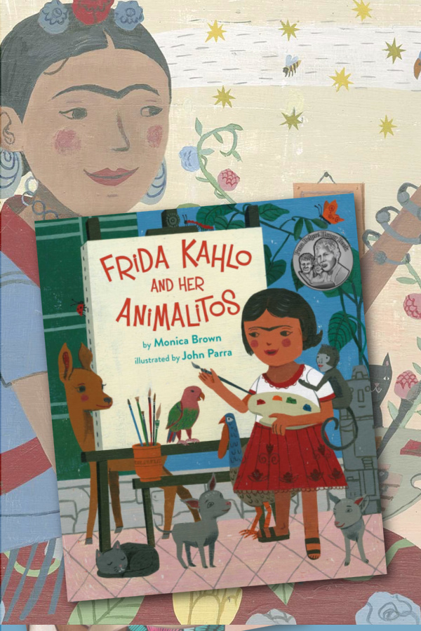 Hispanic Heritage Month books: Frida Kahlo and her Animalitos by Monica Brown and John Parra