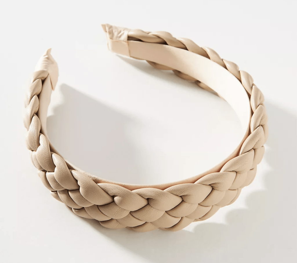 How to grow out your grey hair: leather headband from anthropologie