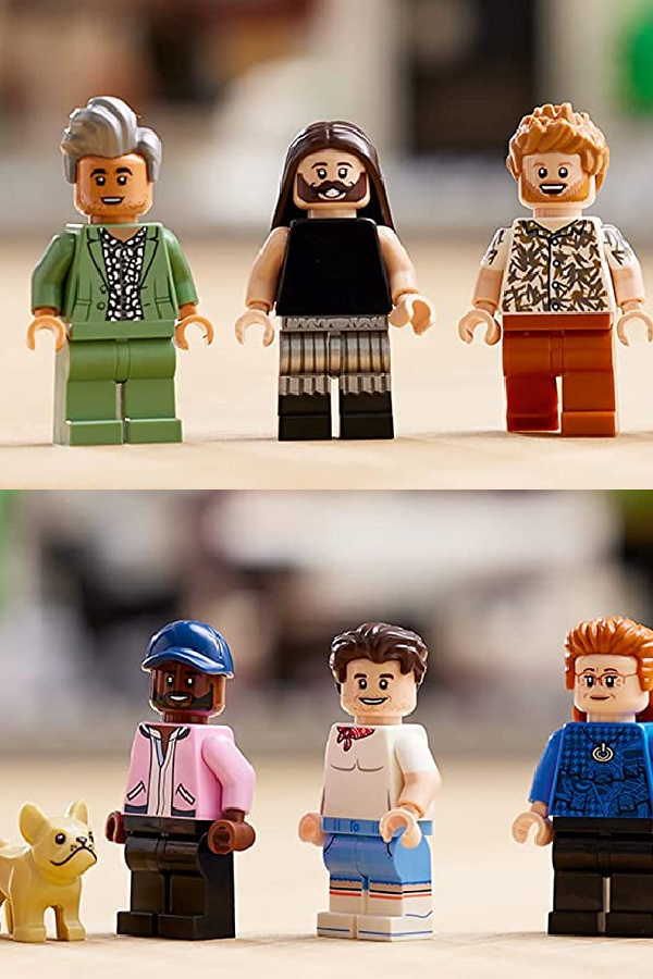 The minifies of the Fab 5 in the new Queer Eye LEGO set
