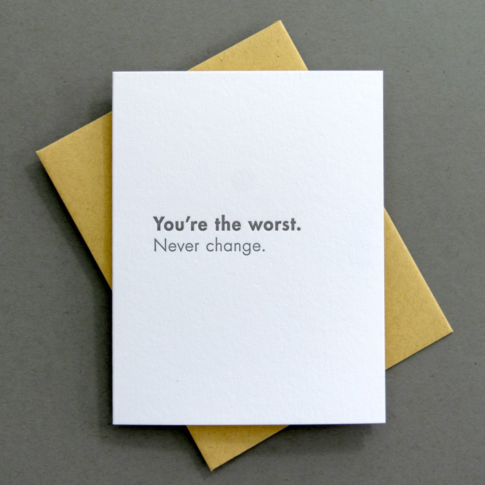 Just-because greeting cards: Worst card | Space Pig Press