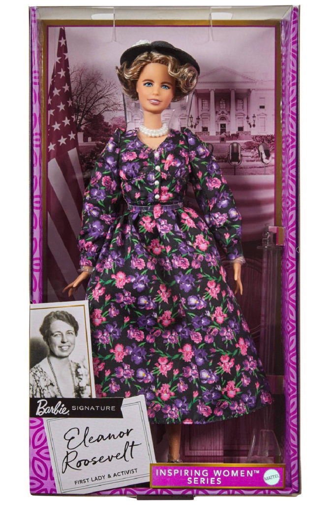 Eleanor Roosevelt from the Inspiring Women Barbie series 