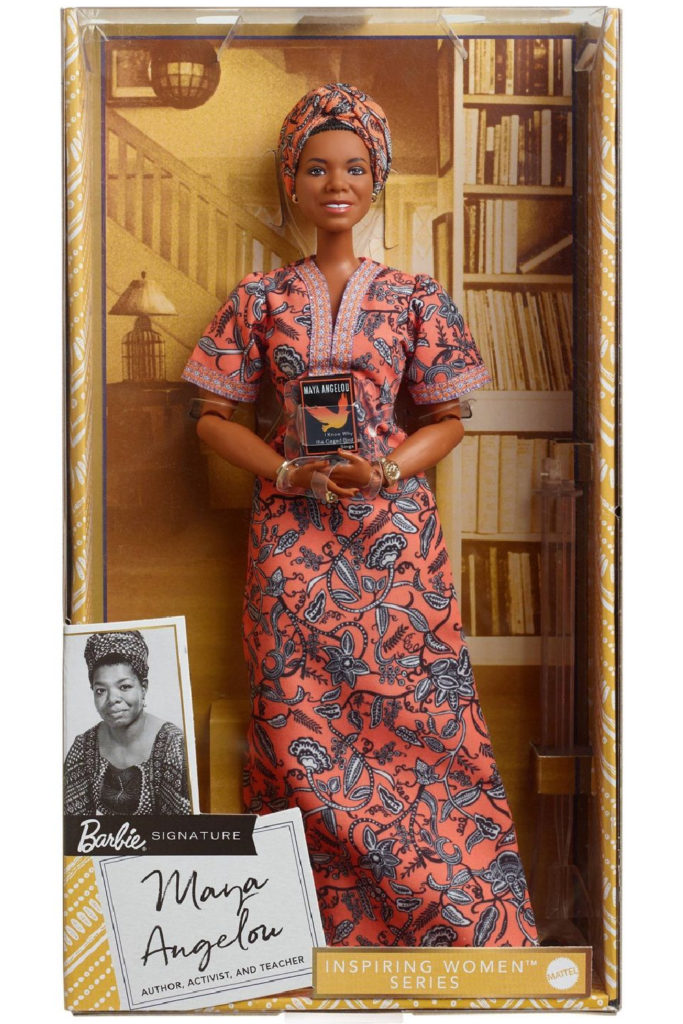 Maya Angelou from the Inspiring Women Barbie series 