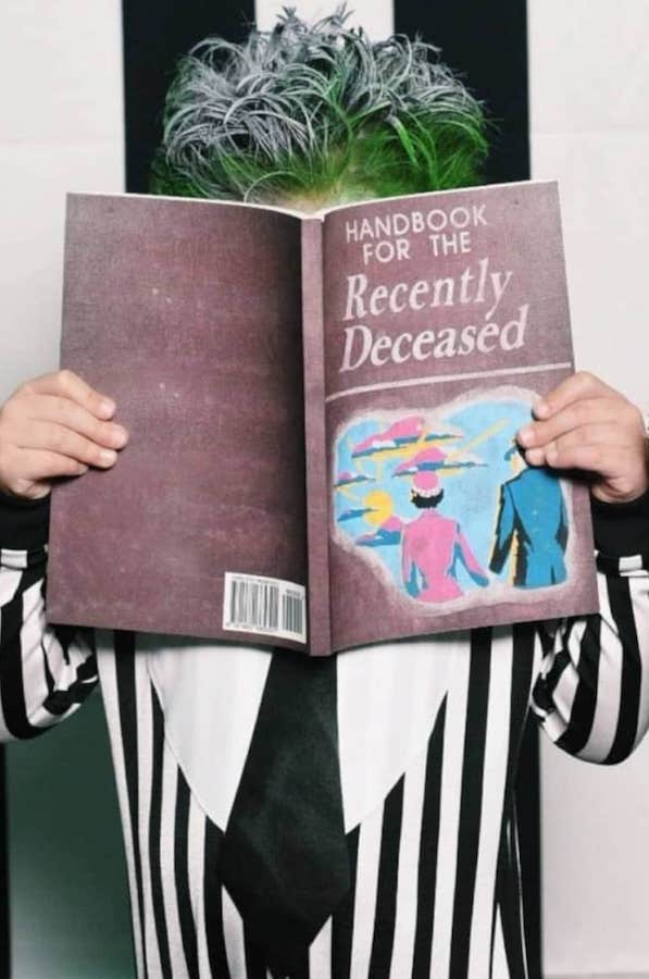 90s costumes for kids: Beetlejuice costume up to size 5 from Fancy Schmancy Baby