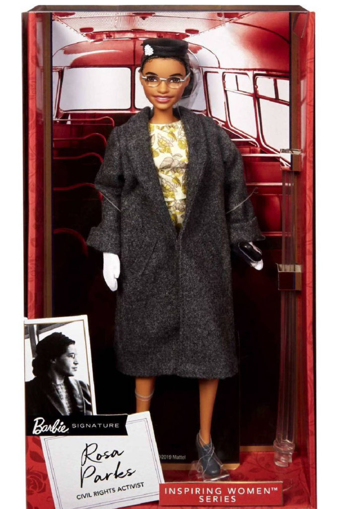 Rosa Parks from the Inspiring Women Barbie series 