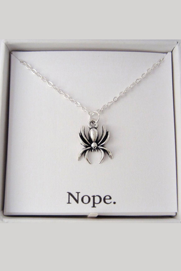 Spider Necklace: Cool non-candy Halloween gift for older kids from Charm Philosophy Gifts