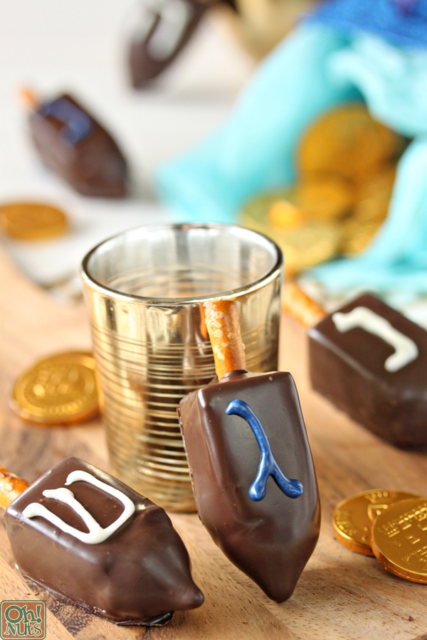 These adorable peanut butter dreidels from Oh Nuts look amazing and make great gifts
