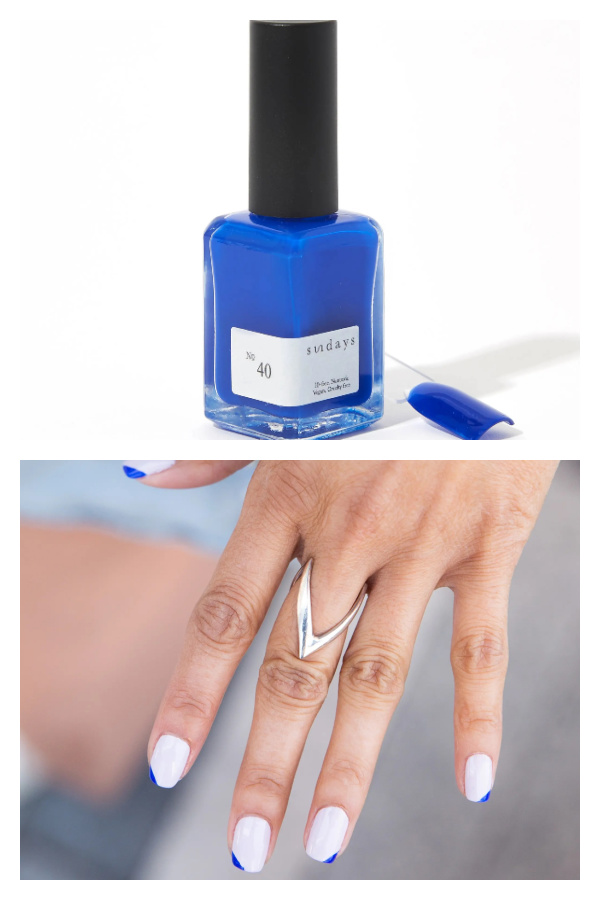 Winter Nail Trends 2021: Blue featuring Sundays No.40