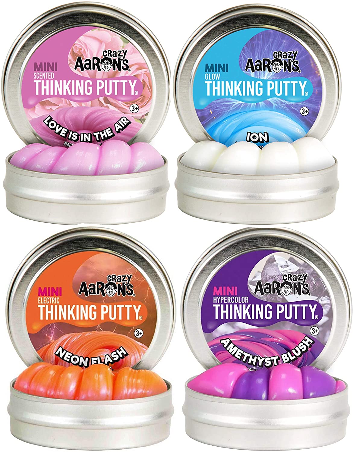 Best tween girl gifts: Crazy Aaron's mini tins of thinking putty