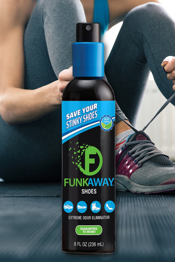 FunkAway shoe spray helps save smelly shoes that you can't always toss in the wash (sponsor)