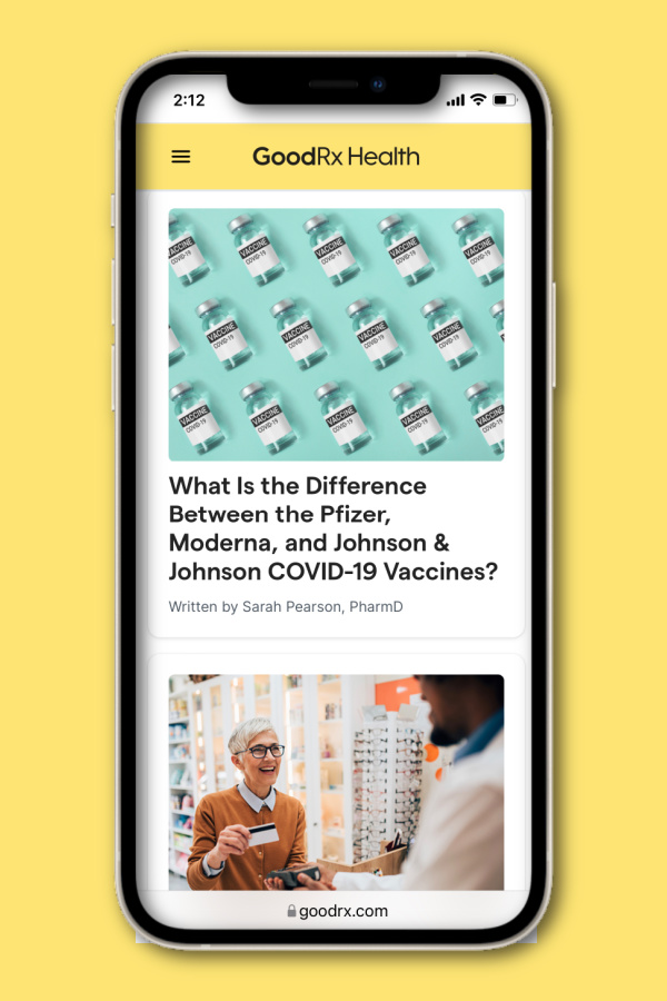 GoodRX health: A new resource for trusted medical information of all kinds including Covid facts + a vaccine appointment finder (sponsor) 