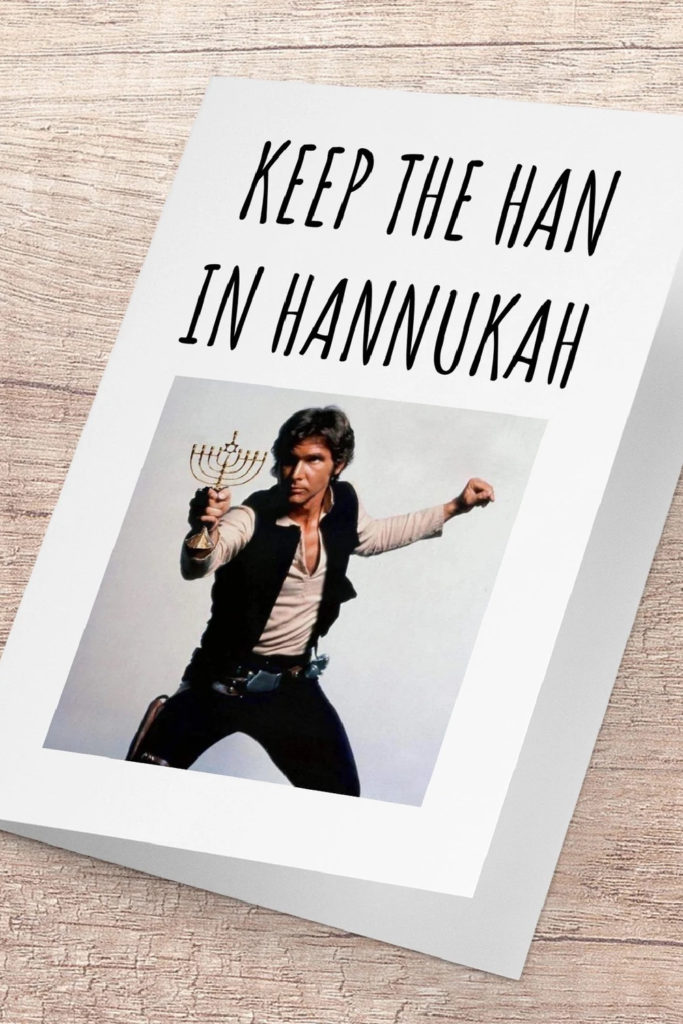 Hanukkah gifts 2021: Han Solo Hanukkah Card