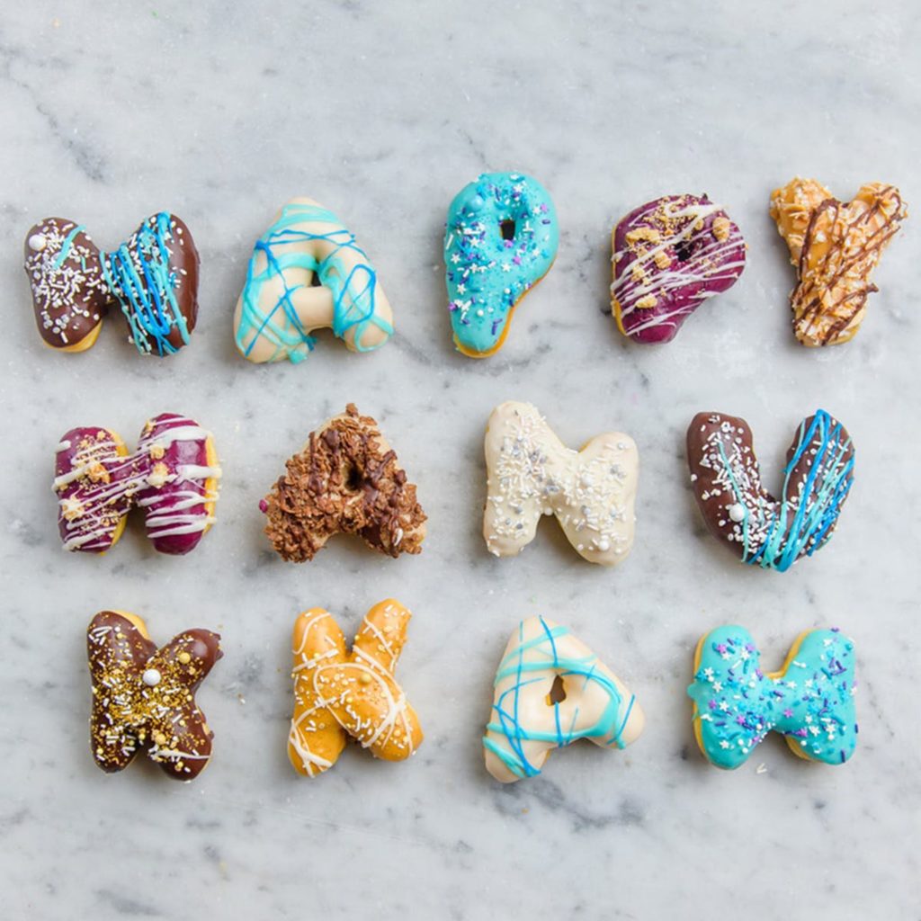 Hanukkah gifts 2021: Angel Food Baker's Happy Hanukkah Donut Letters