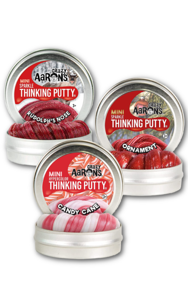 Top 10 holiday toys and games to buy early: Crazy Aaron's Thinking Putty in limited edition holiday scents | Cool Mom Picks gift guide