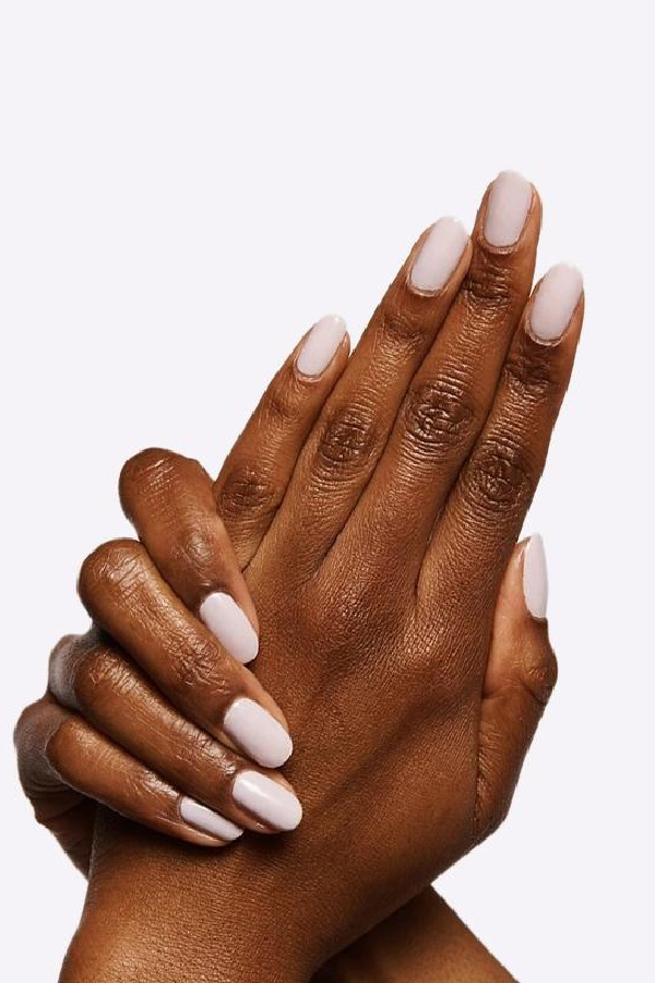 Hot winter nail trends for 2021-22: Not-white polishes like this one from Olive & June look great on nearly any skin tone